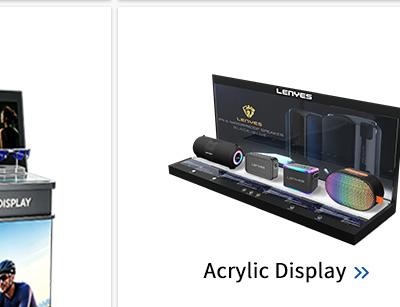 Custom acrylic counter and desktop display stands