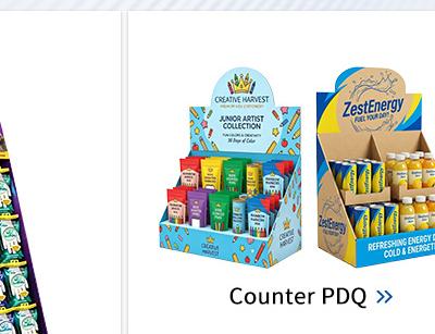 Countertop PDQ and counter card display stands